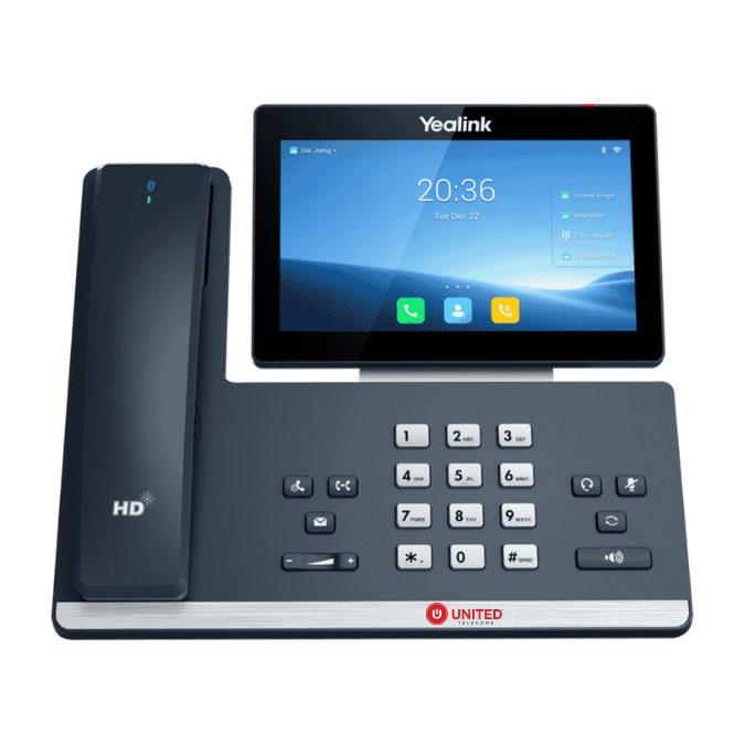 Advanced cordless Yealink VoIP handset on a surface