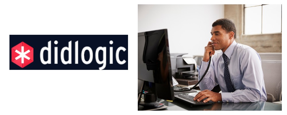 A DID Logic consultant in a smart shirt using a SIP-enabled landline phone