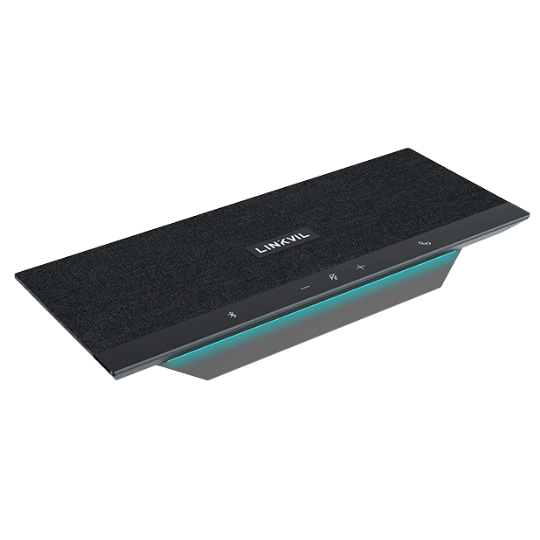 Black Fanvil speakerphone on surface