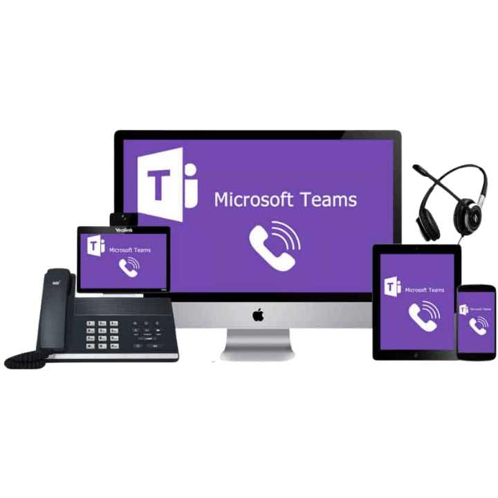 microsoft teams phone system integrated with smartphones, desk phones and other devices