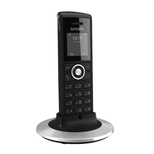 Black Snom M25 DECT phone