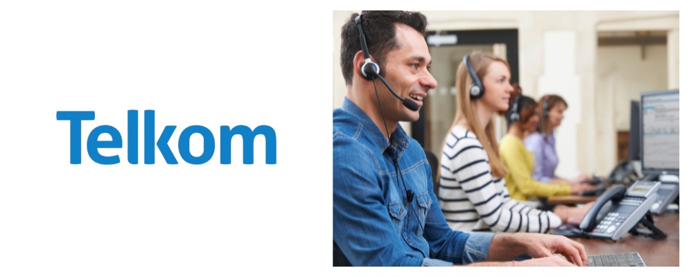 Telkom business fibre support team handling calls for Pretoria businesses across the Openserve and partner fibre network.