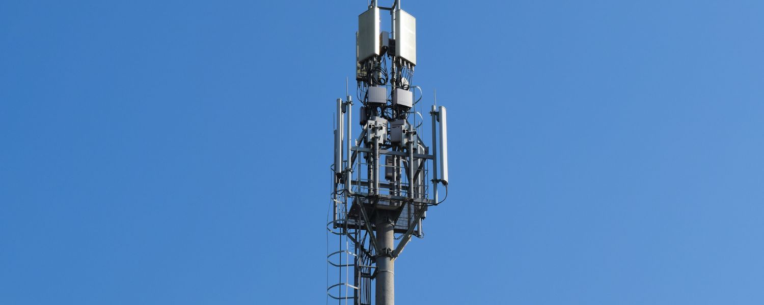 A cell tower in South Africa used to connect LTE networks to devices/locations