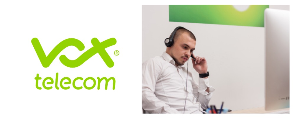 Vox Telecom support agent managing scalable business fibre packages and fibre installation queries for Pretoria clients.